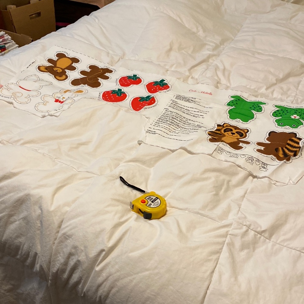 Make your own crib mobile or just soft toys 1- strawberry gone